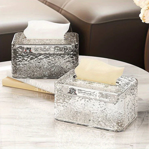 Luxury Crystal Transparent Tissue Box Holder